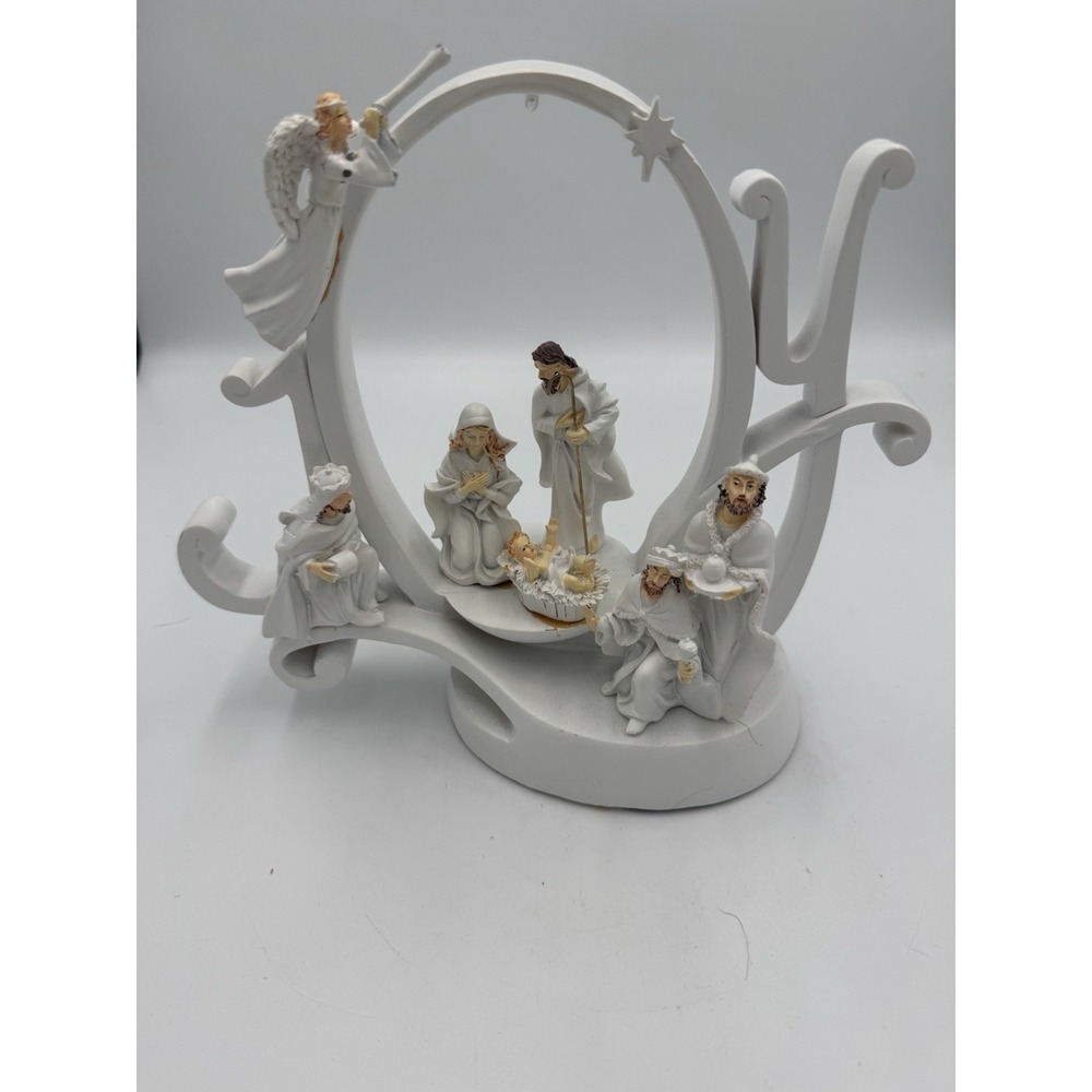 Collections Etc "JOY" Nativity Scene‎ Christmas Tabletop Decoration